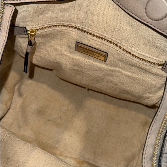 Tory Burch Bag Half Moon Taupe Tote - Picture 14 of 17